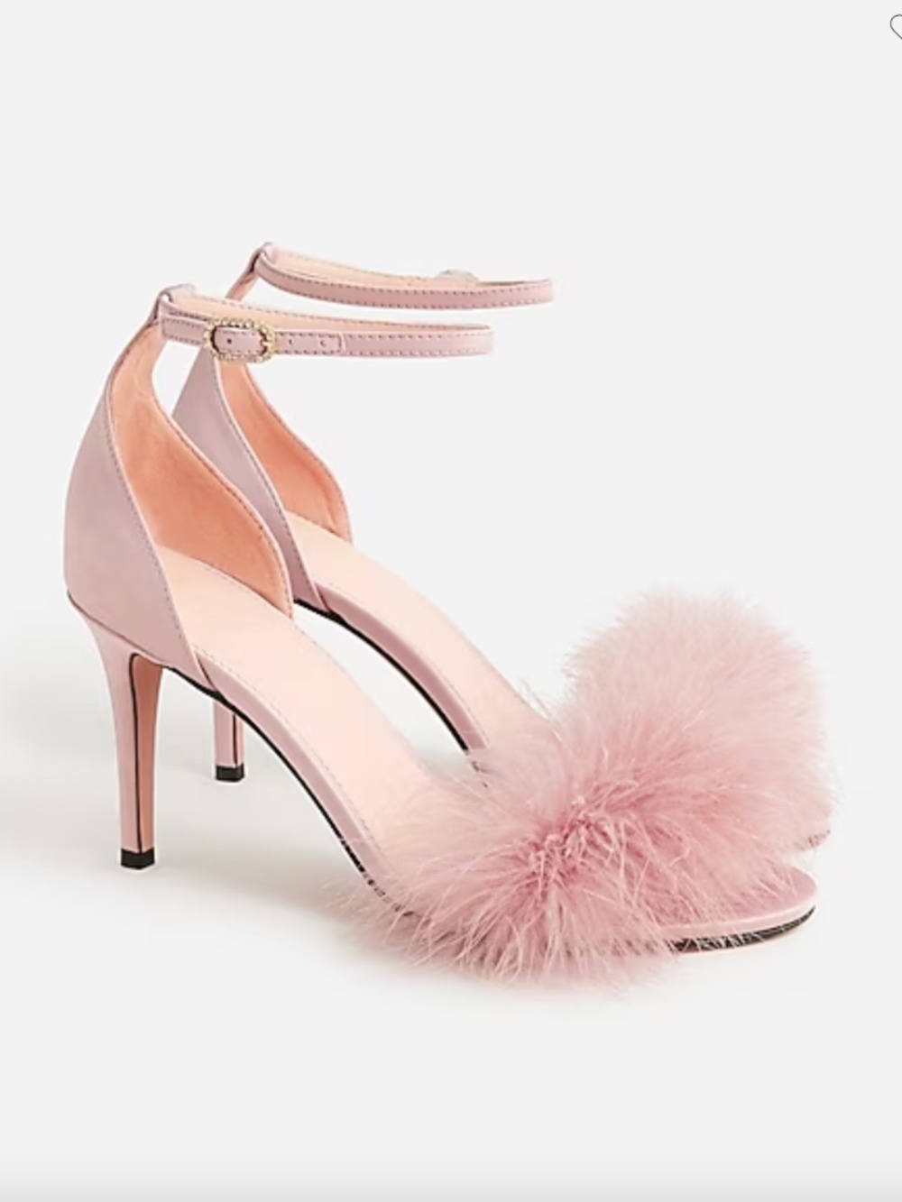 NWOT J. Crew Collection “Rylie” Dark Mauve Feather-strap Heels – Size 9.5
